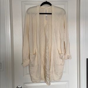 Cream lululemon cardigan